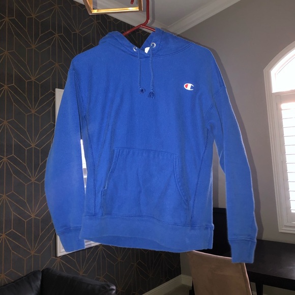 Champion Tops - Royal Blue Champion Reverse Weave Hoodie